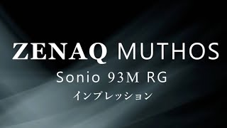 【釣り 】ZENAQゼナックMUTHOS Sonio 93Mインプレ [upl. by Ynner499]