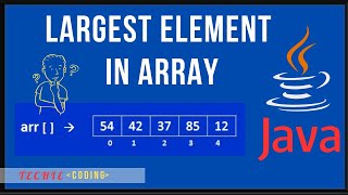 How to Find the Largest Element in Array  Easy Steps Java arraysinjava [upl. by Cooperstein621]