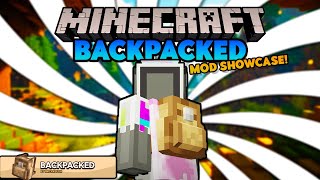 Minecraft  BACKPACKED New Backpacks Vanity and MORE   Mod Showcase [upl. by Ahsoik]