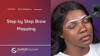 Step by Step Brow Mapping 🧡  Supercilium [upl. by Silrac]