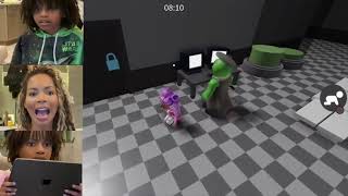 Naiah and Elli Toys Show We Can’t Win Did Puppet Defeat Us Mom vs Daughters Roblox Family Gamer Gi [upl. by Kassi]