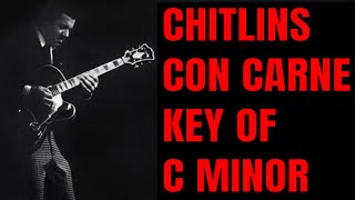 Chitlins Con Carne SRV  Kenny Burrell Style Backing Track C Minor [upl. by Huggins137]