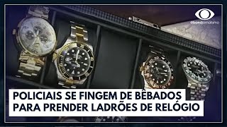 Policiais usam disfarce para prender gangue em Londres  Jornal da Band [upl. by Leeanne]