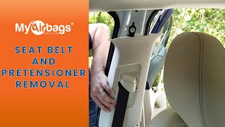 How To Remove a Seat Belt and Pretensioner  MyAirbags [upl. by Aneelahs326]