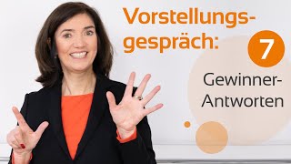 Vorstellungsgespräch Die 7 häufigsten Fragen und die perfekten Antworten [upl. by Rothenberg]