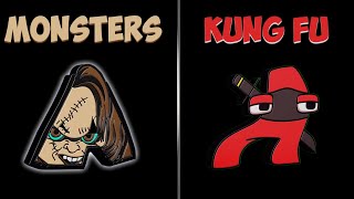 Alphabet Lore 3D AZ Monsters vs Kung Fu [upl. by Stoddart]