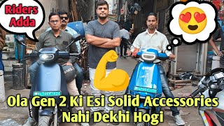 Ola Gen 2 Ki Accessories available at low prices  ridersadda [upl. by Manthei]