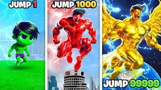 Hulk Upgrades With EVERY JUMP In GTA 5 [upl. by Ayram]