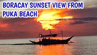 BORACAY SUNSET VIEW FROM PUKA BEACH [upl. by Pliske]