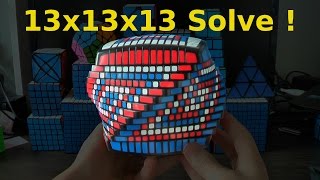 Giant 13x13x13 Rubiks cube solved in 10216  ENG SUBTITLES [upl. by Miquela841]