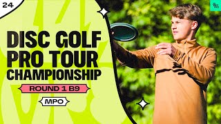 2024 Disc Golf Pro Tour Championship  MPO R1B9  Buhr Wysocki Anttila Heimburg  JomezPro [upl. by Otilopih205]