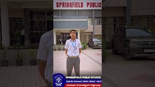 NDA Qualified in First Attempt  Springfield Public school Ambala  No 1 Boarding school In India [upl. by Retsev]