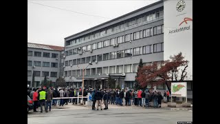 Protest radnika ArcelorMittala Zbog plaće mi se plače [upl. by Roswald]