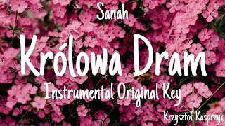 Królowa Dram  Instrumental  Sanah with lyrics [upl. by Laeria]