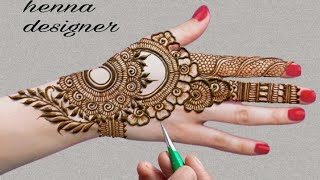 unique beautiful Arabic Mehndi Design latest simple mehndi designs 2024 [upl. by Iz908]