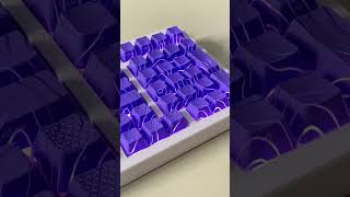 This purple striped keyboard is really beautifulm⌨ keyboard keebtok foryou ZH980 [upl. by Aicilegna]