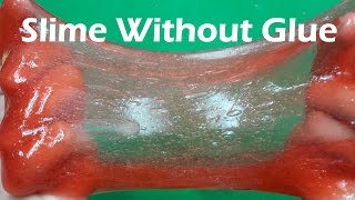 How To Make Slime without Glue Borax Baking Soda Cornstarch GIANT Fluffy Slime [upl. by Nerrat]