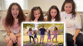 Haschak Sisters REACT to quotDaddy Says Noquot Music Video [upl. by Yelena]