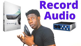 How to Record Audio With Studio One 4 Artist  Presonus AudioBox USB 96 Studio [upl. by Arva122]