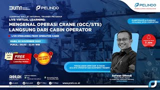 MENGENAL OPERASI CRANE QCC  STS LANGSUNG DARI CABIN OPERATOR  PELINDO LEARNING WALLET TRAINER [upl. by Ralaigh583]