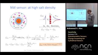 nanoHUBU Nanobiosensors L33 Sensitivity  Potentiometric Sensor  Cylindrical Sensors [upl. by Audry]