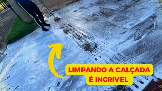 🔥 Derretendo o GRUDE DA CALÇADA com esse produto caseiro [upl. by Nonnah]