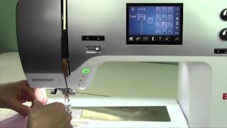 Bernina 710 40 Sewing Elastic [upl. by Lanahtan]