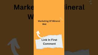 Marketing Of Mineral Water Bisleri  Class 12 [upl. by Lanti]