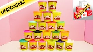 Play Doh Zestaw 20 kolorów ponad 15 kg ciastoliny unboxing [upl. by Ligetti70]