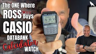 The ONE Where ROSS BUYS CASIO quotDATABANKquot Calculator Watch REVIEW Casio DBC321Acb [upl. by Laux514]