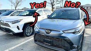 Worlds Best Toyota RAV4 and Corolla Cross Comparison review [upl. by Newg]