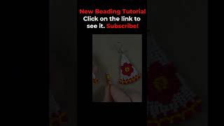 Spring Double Brick Stitch Earrings seedbeadsearrings beadingtutorials diy brickstitch [upl. by Leopold]