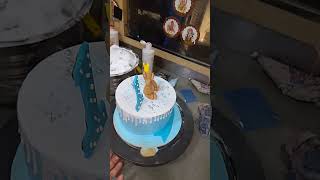 Blue theme 1 sal bacche ke liye cake 🎂 short video turning viral YouTube [upl. by Silado]