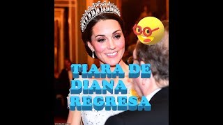 La tiara de Diana de Gales vuelve a circular en Buckingham [upl. by Cost227]