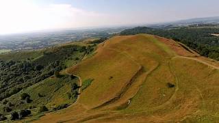 Magnificent Malvern Hills aerial views of British Camp Herefordshire Beacon [upl. by Lorenzo]