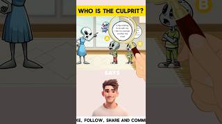 Who is the culprit riddleoftheday enigmachallenge enigma puzzlegames [upl. by Ithnan]