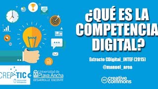 ¿Qué es la competencia digital [upl. by Kristofor]