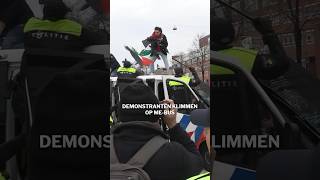 Demonstratie in Amsterdam loopt uit de hand [upl. by Claybourne]