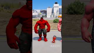 RANDOM SPIDERMAN VS RED HULK BABY BATTLE gta5 hulkP [upl. by Teirrah]