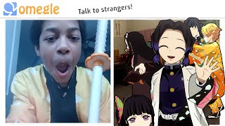 Shinobu Goes On Omegle VRChat [upl. by Kendrick]