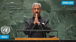 🇮🇳 India  Minister for External Affairs Addresses United Nations General Debate 78th Session [upl. by Jemmie]