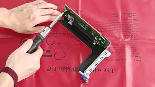 Lenovo ThinkSystem SR590 removing a riser card assembly [upl. by Ytsur]