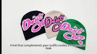 Customized Acrylic Beanie Hat Soft And Stylish Beanie Elastic knit cap Manufacturer In China [upl. by Eralc]