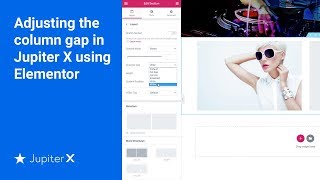 Adjusting the column gap in Jupiter X using Elementor [upl. by Koorb505]