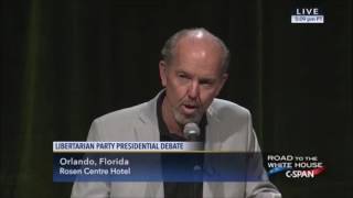 Libertarian National Convention  Libertarian Presidential Debate  CSPAN  05 28 2016 [upl. by Torto]