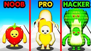 NOOB vs PRO vs HACKER FRUIT RUSH [upl. by Hinckley416]