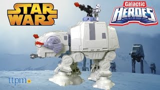 Star Wars Galactic Heroes Imperial ATAT Fortress from Hasbro [upl. by Anelrahs891]