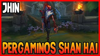 SKIN de JHIN PERGAMINOS SHAN HAI  League of Legends [upl. by Wandis]