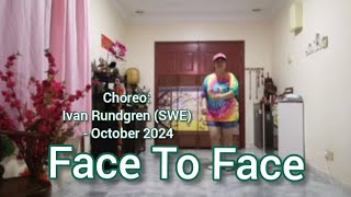 Face To Face  Line Dance Ivan Rundgren SWE  October 2024 [upl. by Miche600]