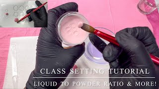 LIQUID TO POWDER RATIO FOR ACRYLIC NAILS  For Beginners  How To Get A Smooth Acrylic Application [upl. by Igiul71]